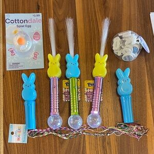 Peeps Easter Toys Light-Up Bunny Wands and other basket goodies